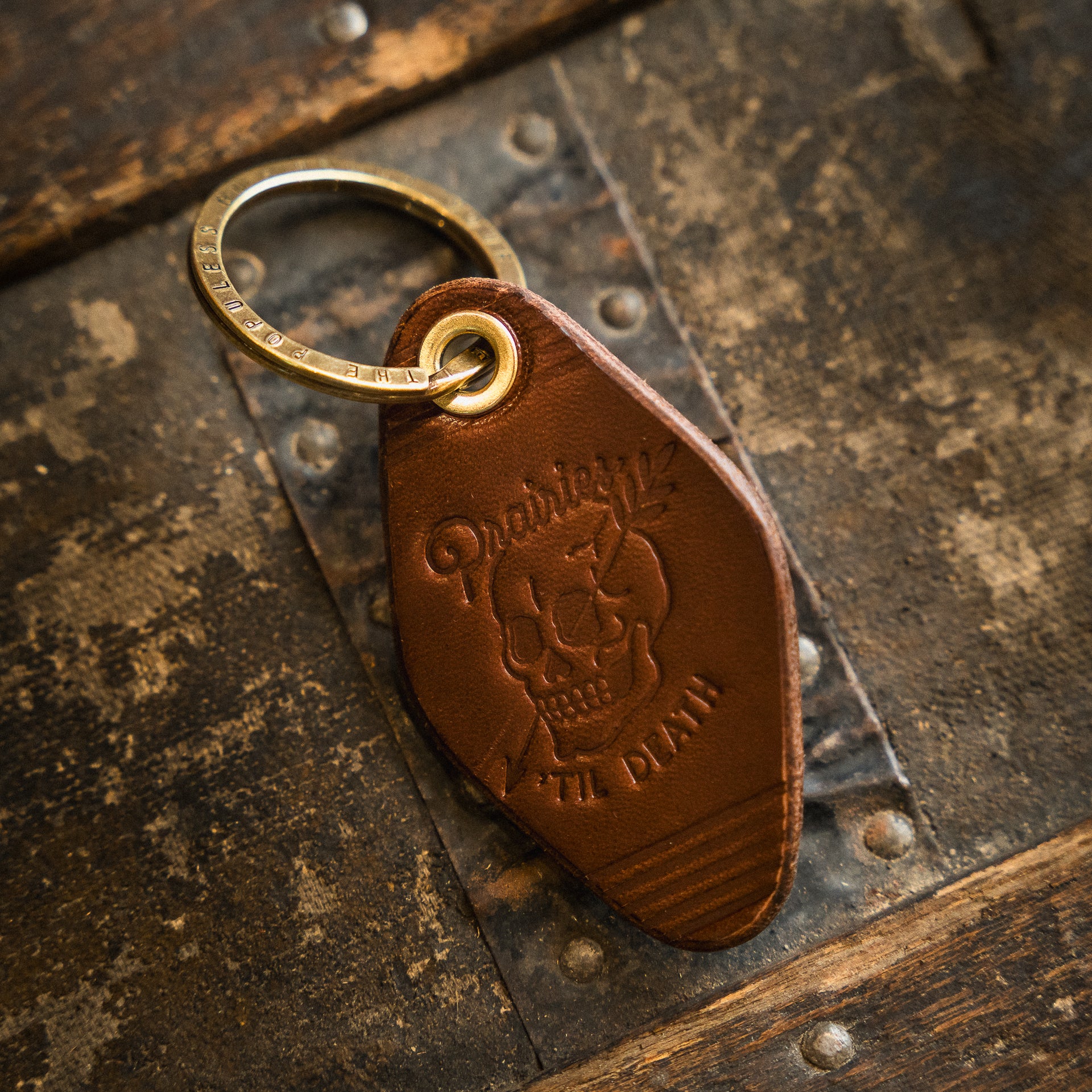 Leather Motel Keychain - 'Til Death