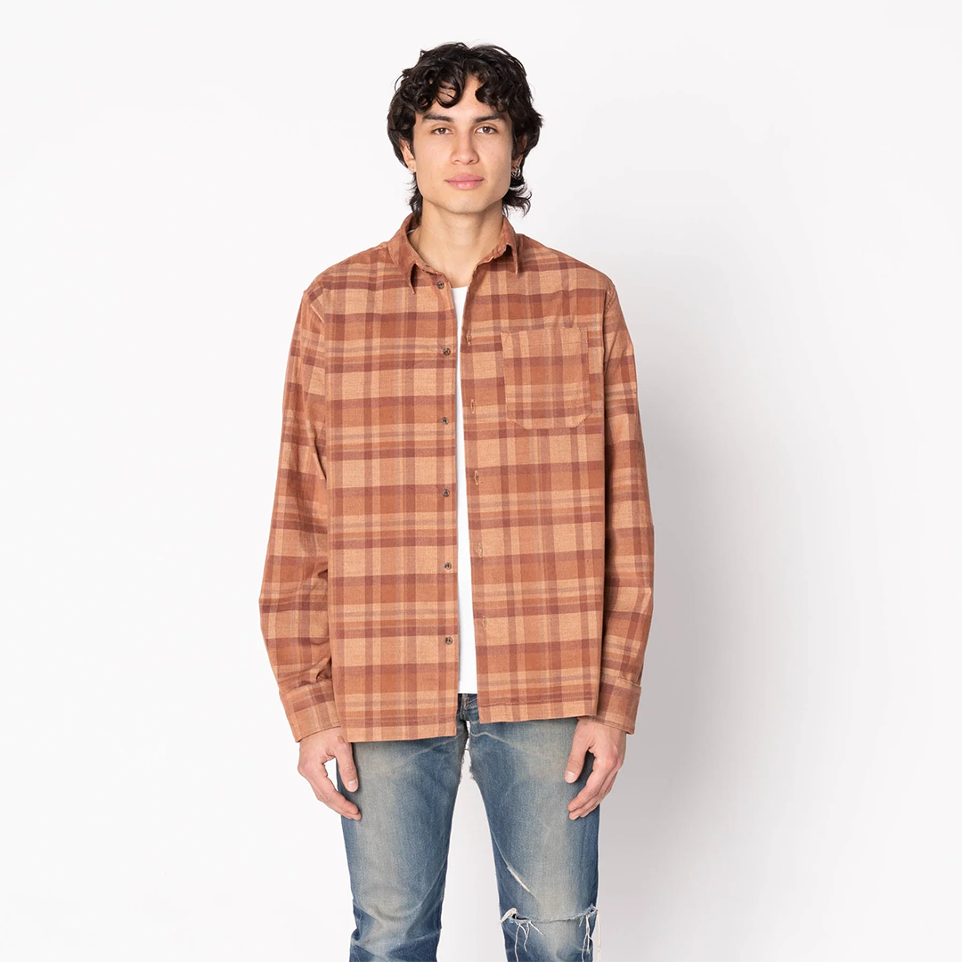 N&F - True Shirt - Corduroy Shirting - Brown / Beige