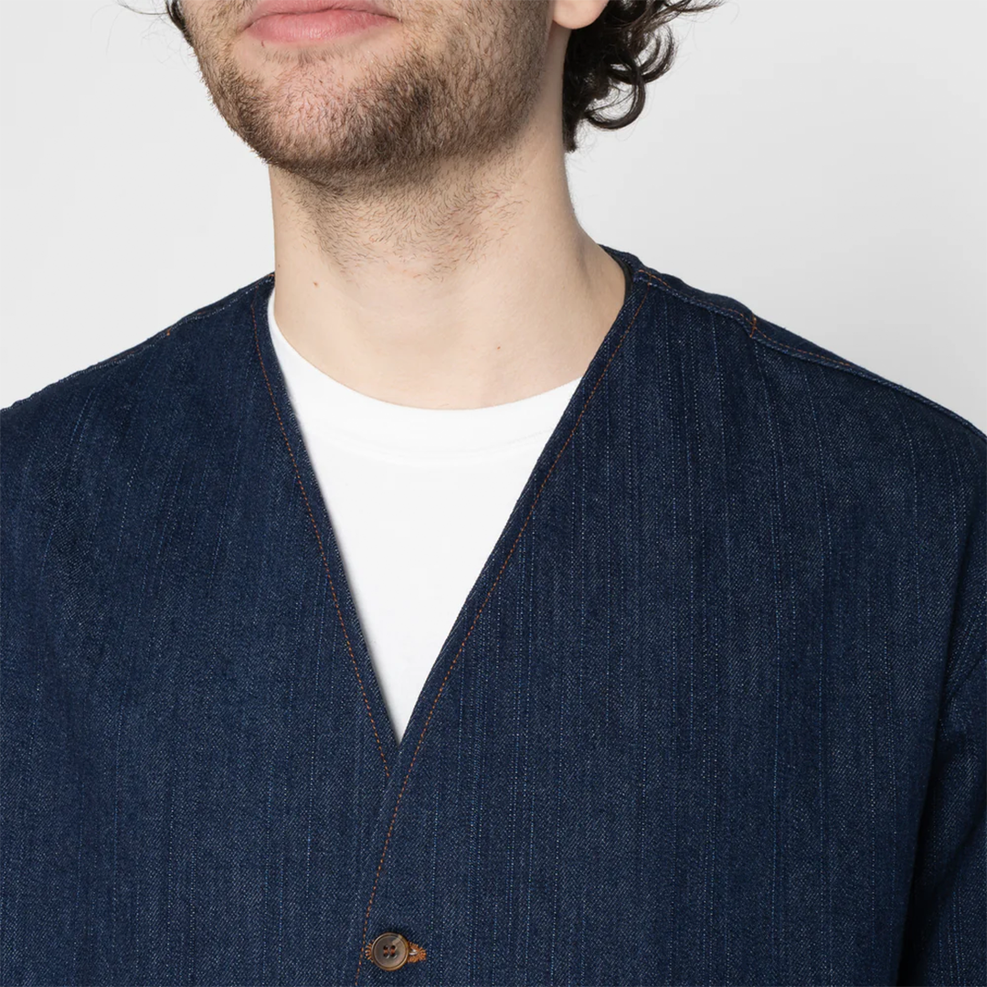 Wise Guy Jacket - Vertical Slub Denim