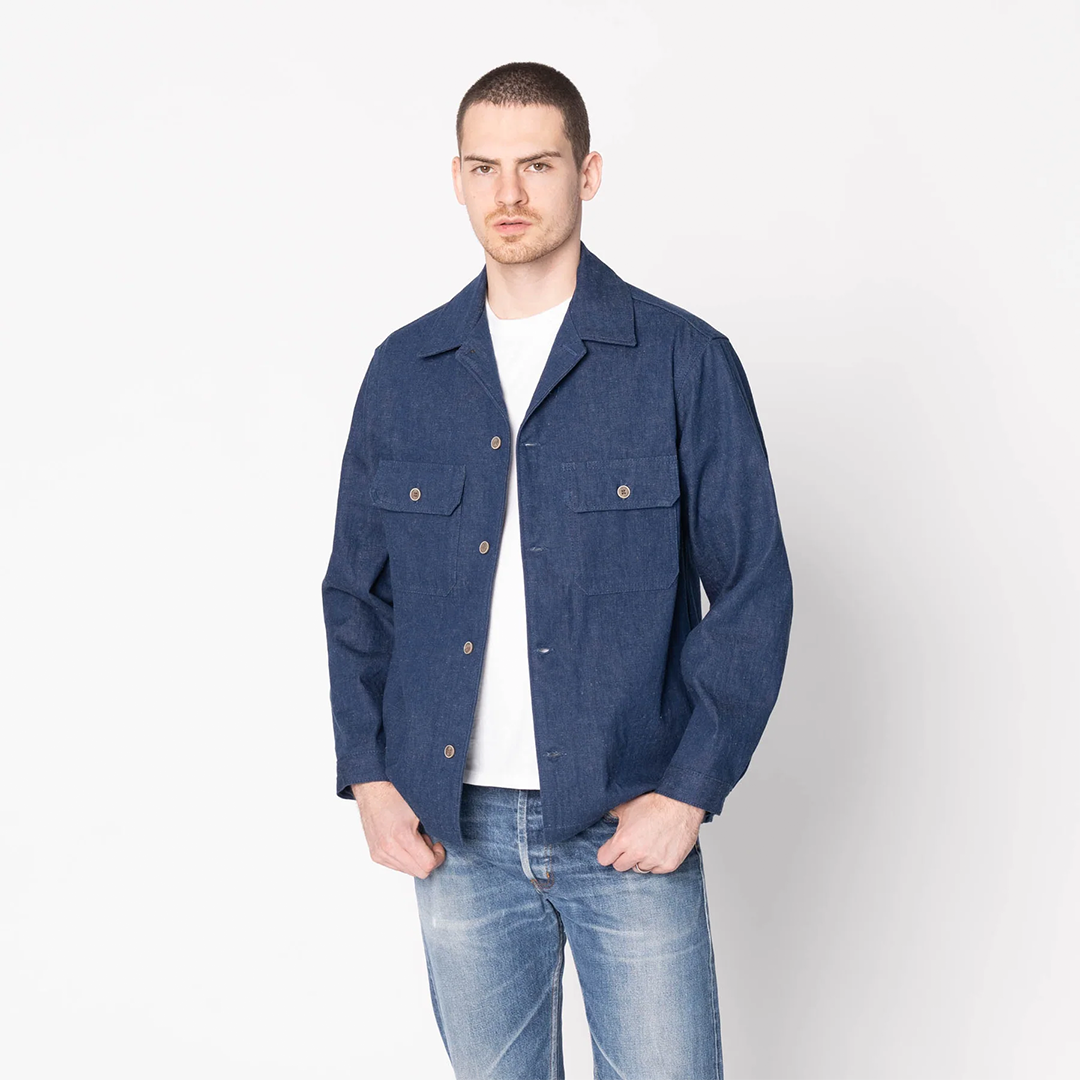 N&F - Work Shirt - 2x1 Nep Denim