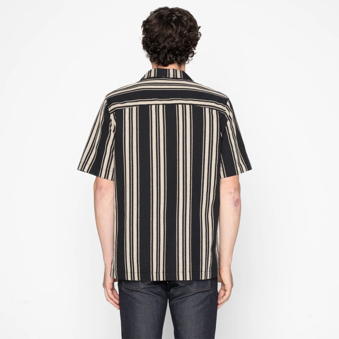 Aloha Shirt - Dobby Bands - Black