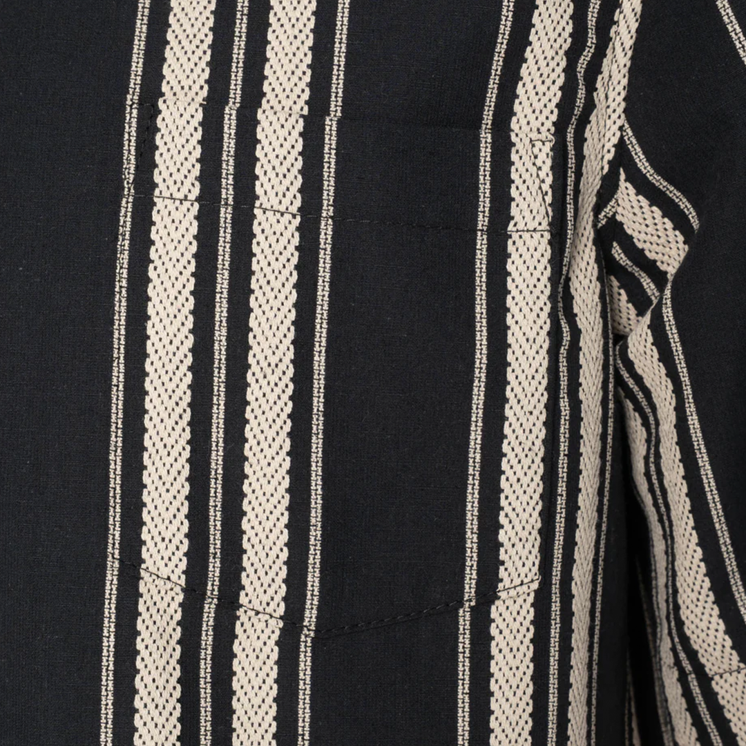 Aloha Shirt - Dobby Bands - Black