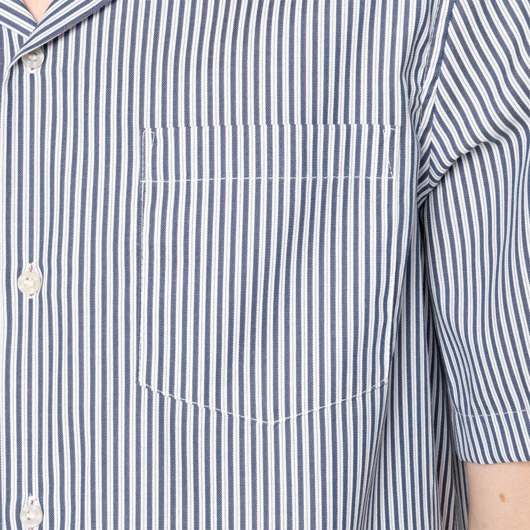 Aloha Shirt - Double Double Stripes - Blue