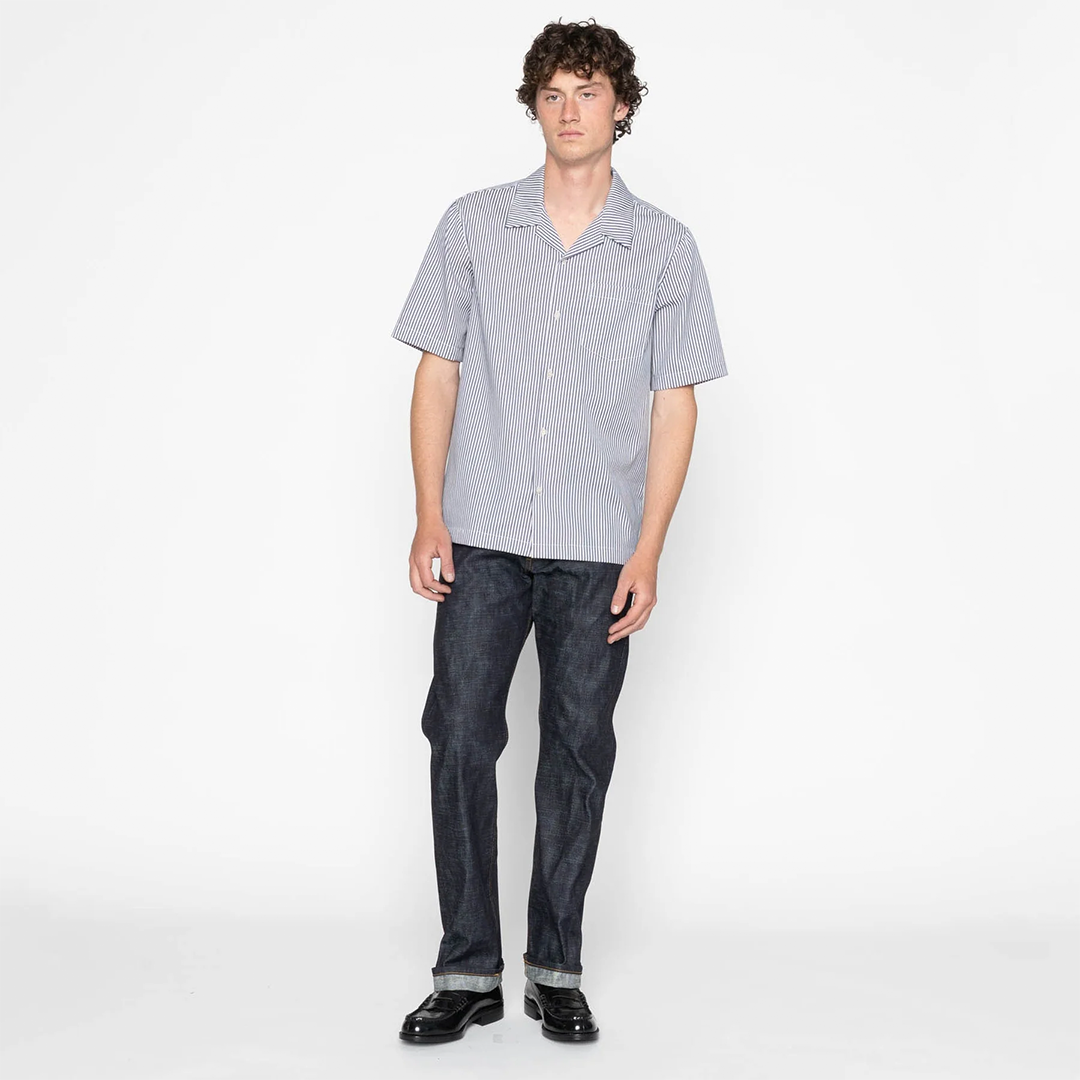 Aloha Shirt - Double Double Stripes - Blue