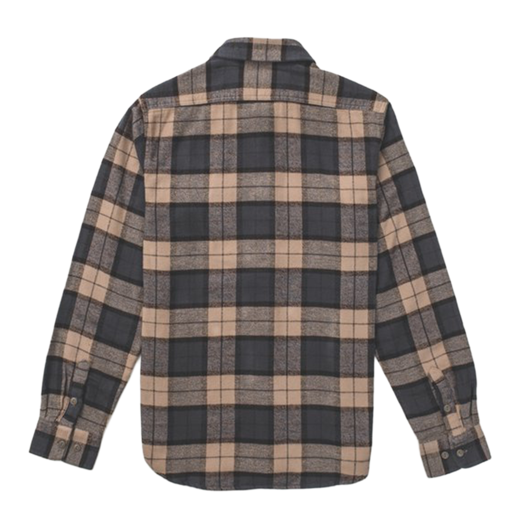 Schott NYC - Heavy Flannel Work Shirt - Khaki/Grey