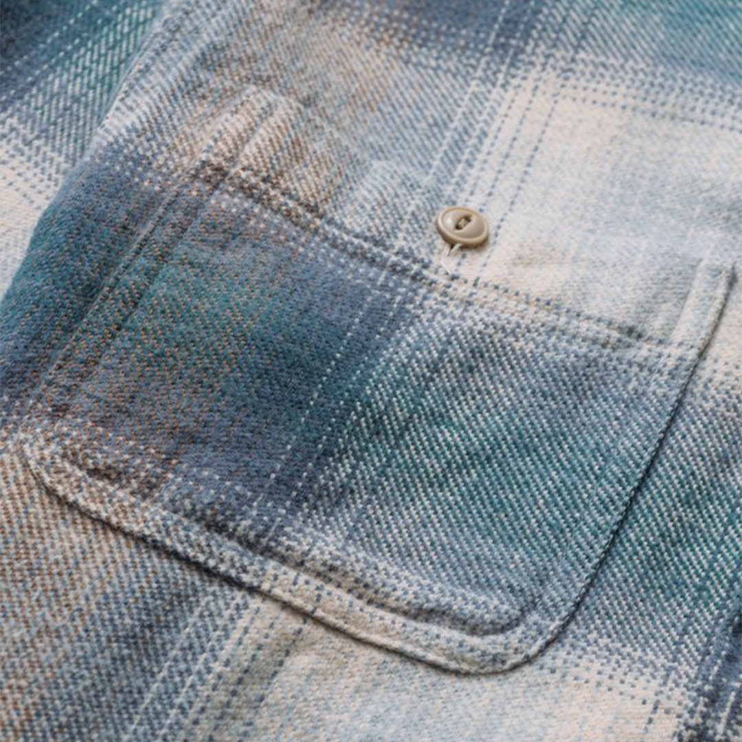 Schott NYC - Heavy Flannel Work Shirt - Ocean
