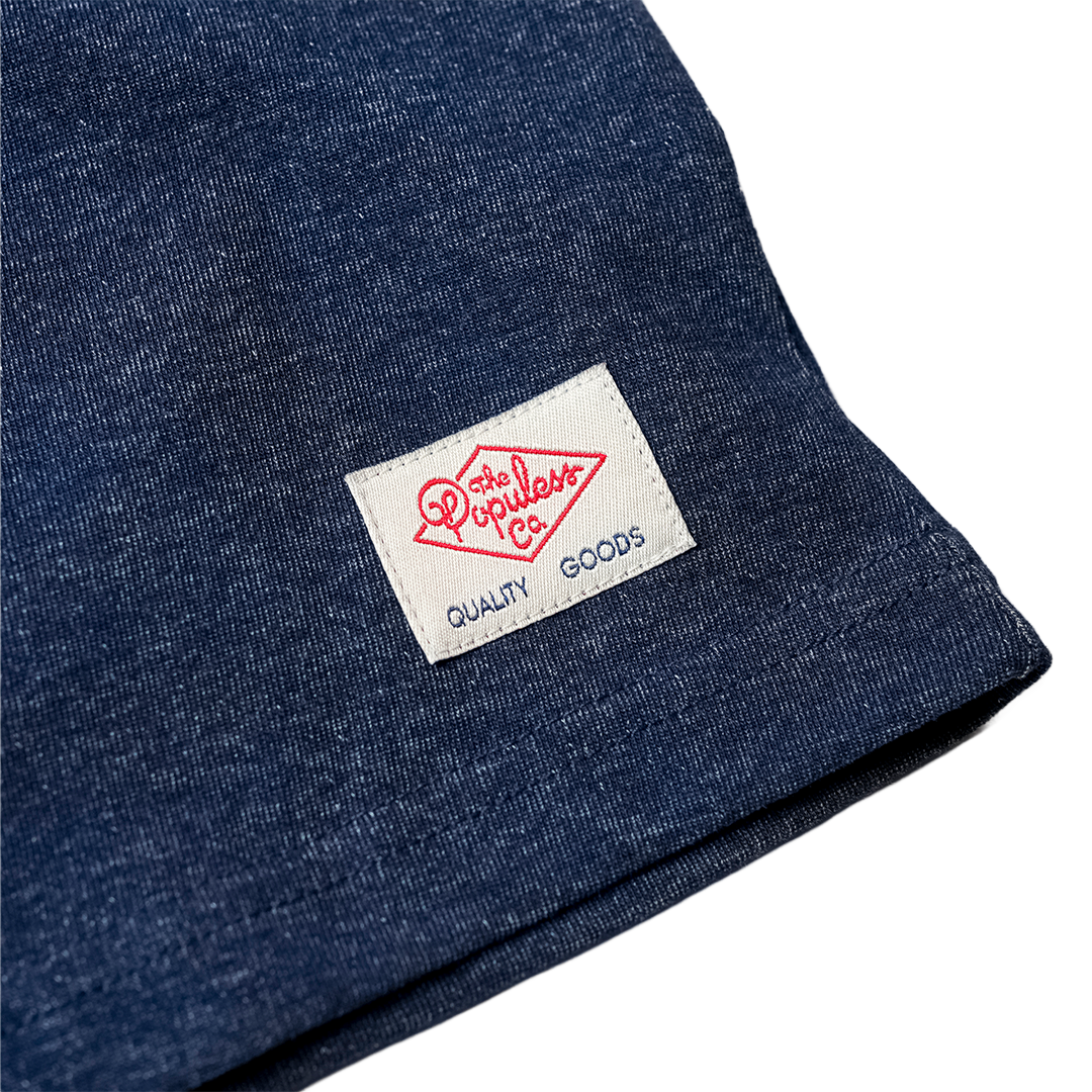 Script Premium Tee - Washed Indigo