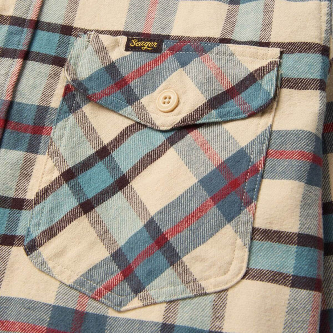 Seager - Calico Flannel - Cream / Plaid