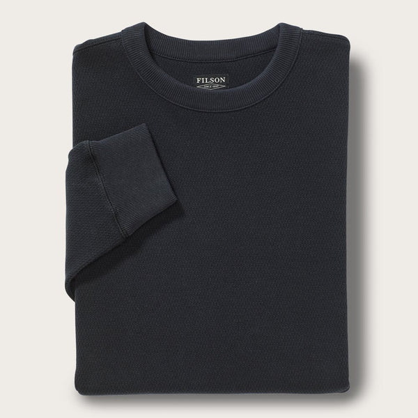 Filson - Waffle Knit Thermal Crewneck - Navy - The Populess Company