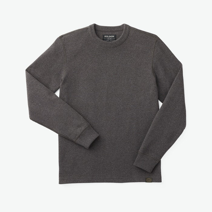 Filson - Waffle-Knit Thermal Crew - Charcoal