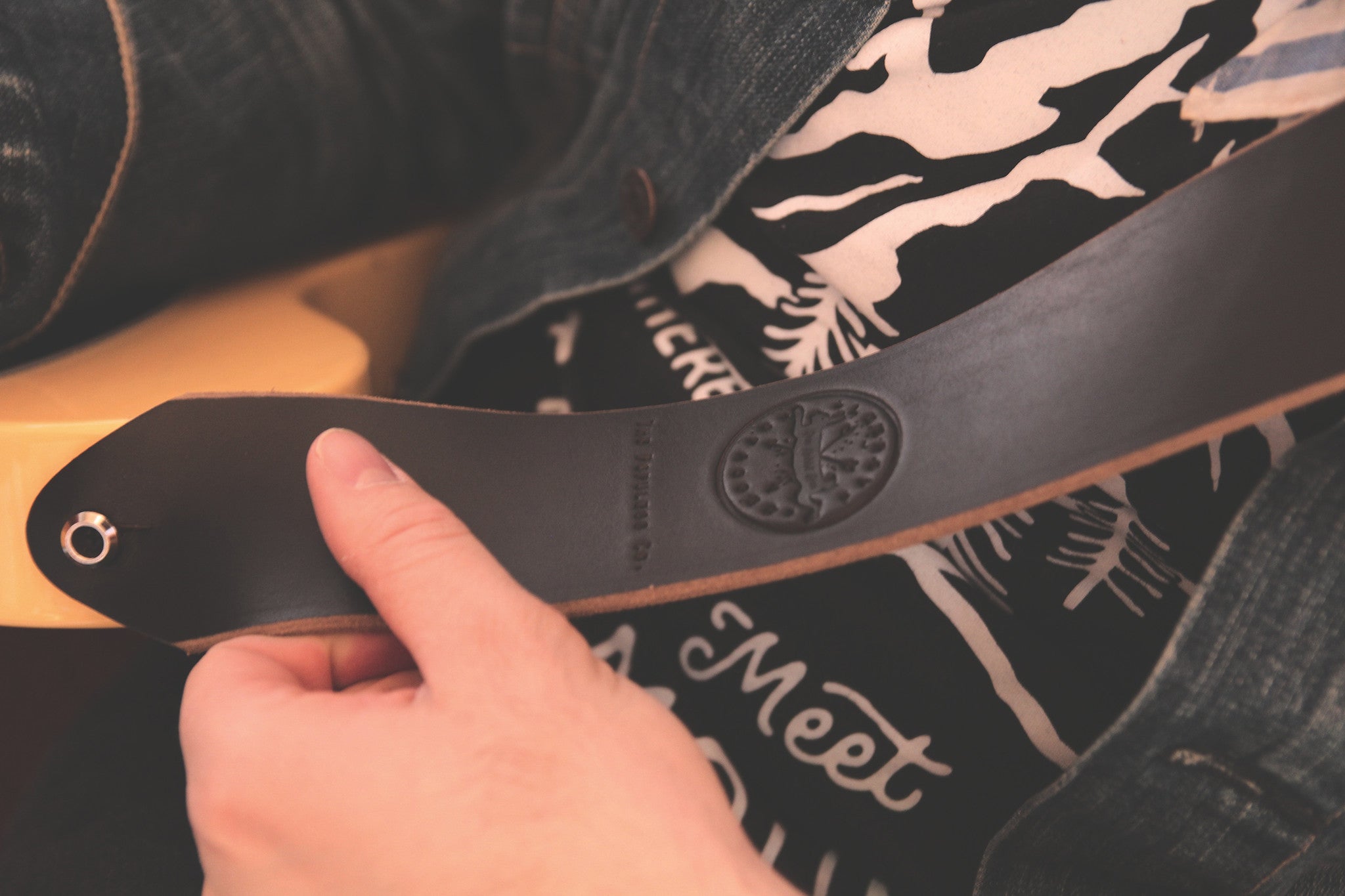 The Lee Guitar Strap - Brown - The Populess Company