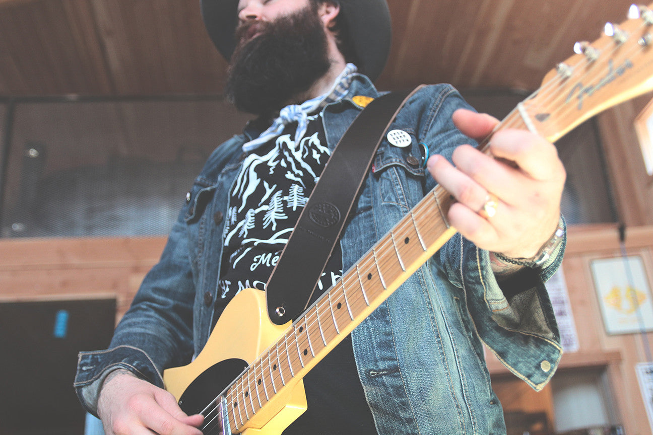 The Lee Guitar Strap - Brown - The Populess Company