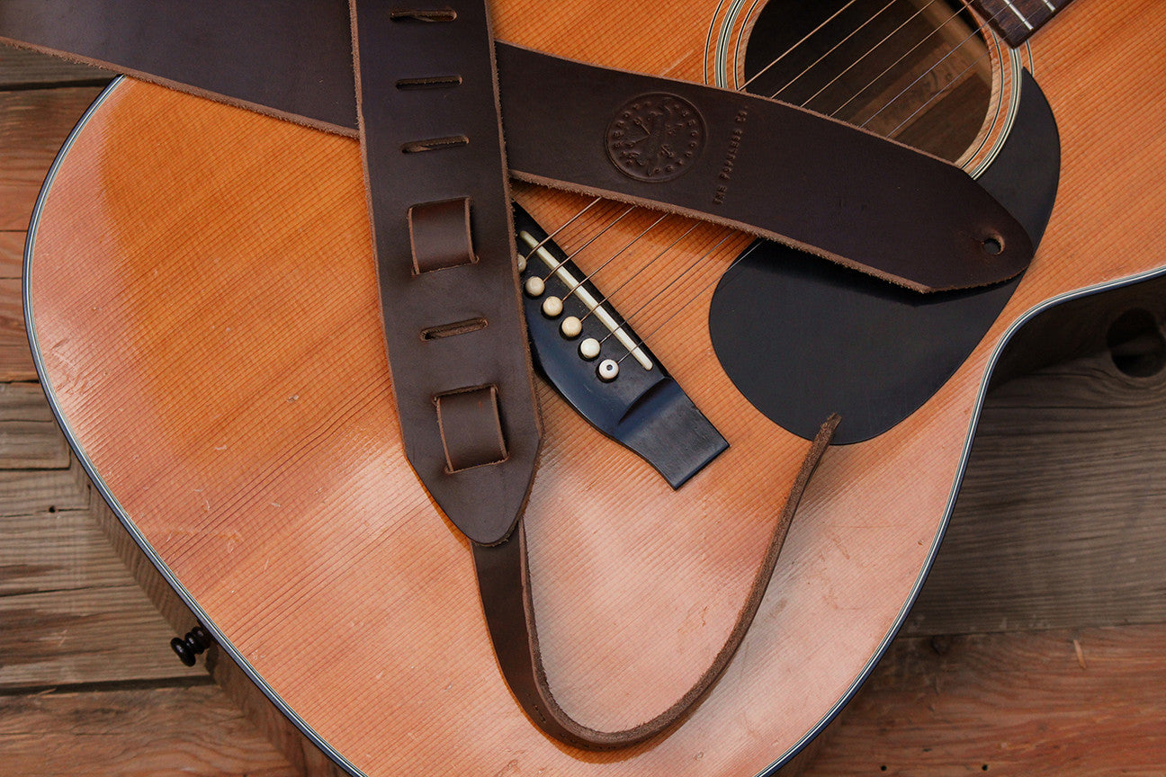 The Lee Guitar Strap - Brown - The Populess Company